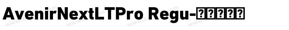 AvenirNextLTPro Regu字体转换